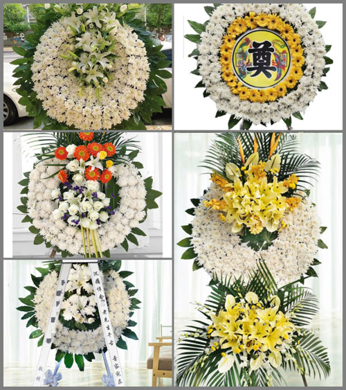 四川成都金堂县广兴镇和平村花圈速递